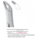FORCEPS PARA INCISIVOS, CANINOS,  PREMOLARES INFERIORES Y RAÌCES #151A